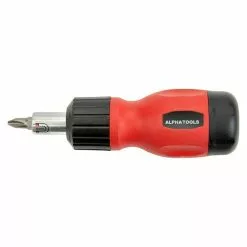 BAUHAUS Alpha Tools Mini-Schraubendreher-Set Farbe: Schwarz/Rot