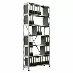 BAUHAUS Scholz Aktenregal Grundelement Länge: 1.050 Mm, Breite: 300 Mm, Höhe: 2.280 Mm, Traglast: 80 Kg/Boden, Anzahl Böden: 7 Stk.