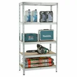 BAUHAUS Metall-Schwerlastregal L X B X H: 50 X 100 X 200 Cm, 300, Anzahl Böden: 5 Stk., Grau -Angebote Fliesen Store 12 6936