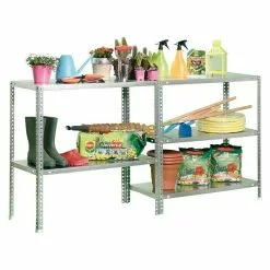 BAUHAUS Simonrack Comfort Metallregal L X B X H: 30 X 80 X 180 Cm, Traglast: 100 Kg/Boden, Anzahl Böden: 5, Schrauben, Silber -Angebote Fliesen Store 12 6939