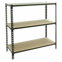 BAUHAUS Simonrack Maderclick Metallregal Mega Plus L X B X H: 30 X 120 X 90 Cm, Traglast: 150 Kg/Boden, Anzahl Böden: 3 Stk., Stecken, Anthrazitgrau