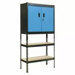 BAUHAUS Güde Metall-Schwerlastregal Mit Schrank L X B X H: 40 X 90 X 1.831 Cm, Anzahl Böden: 4 Stk., Stecken