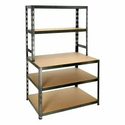 BAUHAUS Regalux Metall-Schwerlast-Stufenregal B X H: 100 X 180 Cm, Tiefe: 60 Cm, Stecken