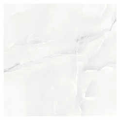 BAUHAUS Feinsteinzeugfliese Onix Cloud 60 X 60 Cm, Weiß/Grau, Glänzend