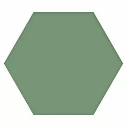 BAUHAUS Feinsteinzeugfliese Hexagon Basic Forest 22 X 25 Cm, Grün, Matt