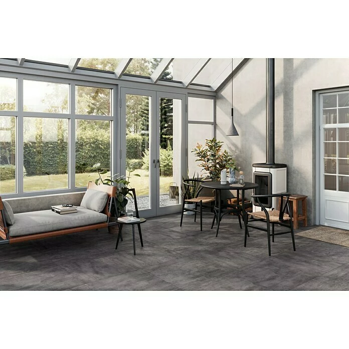 BAUHAUS Atlas Concorde Solution Terrassenfliese Rover Smoke 60 X 60 X 2 Cm, Anthrazit, Matt 3 BAUHAUS Atlas Concorde Solution Terrassenfliese Rover Smoke 60 X 60 X 2 Cm, Anthrazit, Matt – Bild 3