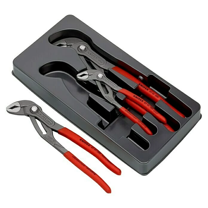 BAUHAUS Knipex Cobra Wasserpumpenzangen-Set 3 -tlg. 2 BAUHAUS Knipex Cobra Wasserpumpenzangen-Set 3 -tlg. – Bild 2