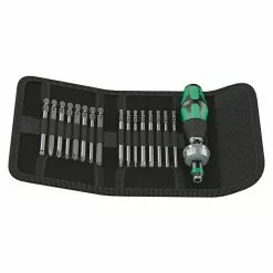 BAUHAUS Wera Werkzeug-Set Kraftform Kompakt Vario 60 RA 17 -tlg.