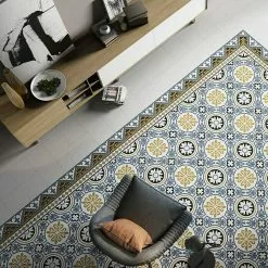 BAUHAUS Feinsteinzeugfliese Vintage Tiena 25 X 25 Cm, Blau/Weiß/Schwarz/Braun, Matt -Angebote Fliesen Store 12 749