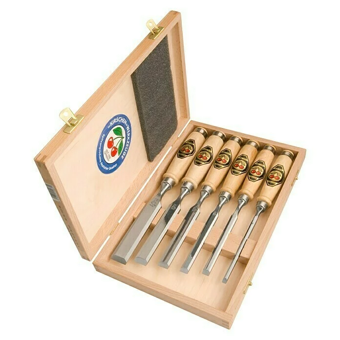 BAUHAUS Kirschen Stechbeitelsatz 6 -tlg. 2 BAUHAUS Kirschen Stechbeitelsatz 6 -tlg. – Bild 2