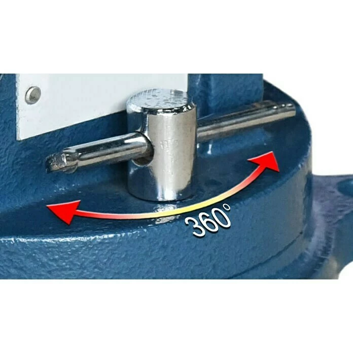 BAUHAUS Schraubstock 125 Mm, 360° Drehbar, Metall 2 BAUHAUS Schraubstock 125 Mm, 360° Drehbar, Metall – Bild 2