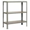 BAUHAUS Simonrack Homeclick Metallregal Plus L X B X H: 30 X 100 X 90 Cm, Traglast: 150 Kg/Boden, Anzahl Böden: 3 Stk., Stecken, Grau