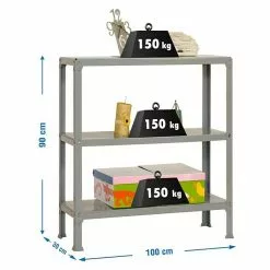 BAUHAUS Simonrack Homeclick Metallregal Plus L X B X H: 30 X 100 X 90 Cm, Traglast: 150 Kg/Boden, Anzahl Böden: 3 Stk., Stecken, Grau 6 BAUHAUS Simonrack Homeclick Metallregal Plus L X B X H: 30 X 100 X 90 Cm, Traglast: 150 Kg/Boden, Anzahl Böden: 3 Stk., Stecken, Grau -Angebote Fliesen Store 12 7631