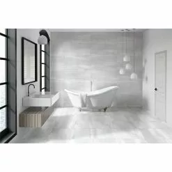 BAUHAUS Oxyd Feinsteinzeugfliese 60 X 120 Cm, Weiß, Schimmernd -Angebote Fliesen Store 12 764