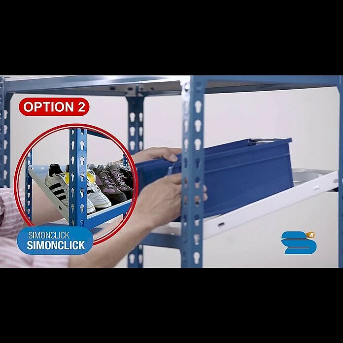 BAUHAUS Simonrack Simonclick Metallregal Super Plus L X B X H: 50 X 110 X 200 Cm, Traglast: 180 Kg/Boden, Anzahl Böden: 5 Stk., Stecken, Anthrazit/Silber 4 BAUHAUS Simonrack Simonclick Metallregal Super Plus L X B X H: 50 X 110 X 200 Cm, Traglast: 180 Kg/Boden, Anzahl Böden: 5 Stk., Stecken, Anthrazit/Silber – Bild 4