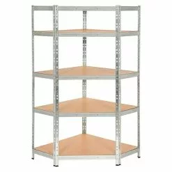 BAUHAUS Regalux Metall-Eckregal L X B X H: 40 X 90 X 180 Cm, Traglast: 175 Kg/Boden