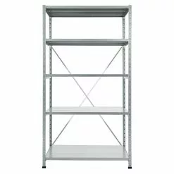 BAUHAUS Scholz Metall-Lagerregal Grundelement Länge: 700 Mm, Breite: 850 Mm, Höhe: 1.920 Mm, Traglast: 330 Kg/Boden, Anzahl Böden: 5 Stk.