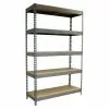 BAUHAUS Simonrack Ecoforte Metall-Schwerlastregal L X B X H: 45 X 150 X 250 Cm, Traglast: 400 Kg/Boden, Anzahl Böden: 5 Stk., Stecken, Grau