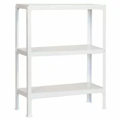 BAUHAUS Simonrack Homeclick Metallregal Plus L X B X H: 30 X 100 X 90 Cm, Traglast: 150 Kg/Boden, Anzahl Böden: 3 Stk., Stecken, Weiß