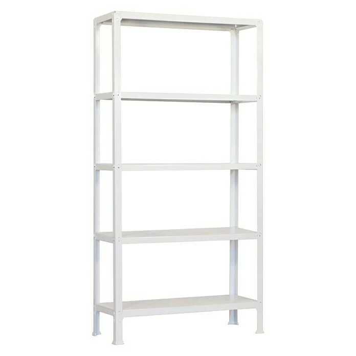 BAUHAUS Simonrack Homeclick Metallregal Plus L X B X H: 30 X 100 X 180 Cm, Traglast: 150 Kg/Boden, Anzahl Böden: 5 Stk., Stecken, Weiß 1 BAUHAUS Simonrack Homeclick Metallregal Plus L X B X H: 30 X 100 X 180 Cm, Traglast: 150 Kg/Boden, Anzahl Böden: 5 Stk., Stecken, Weiß