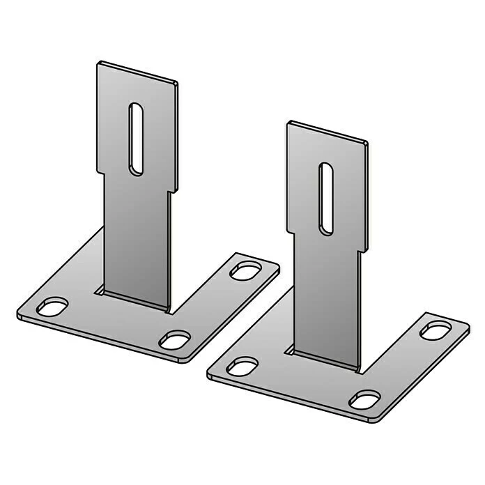 BAUHAUS Scholz System Stahlfuß-Set 2 Stk., Stahl 1 BAUHAUS Scholz System Stahlfuß-Set 2 Stk., Stahl