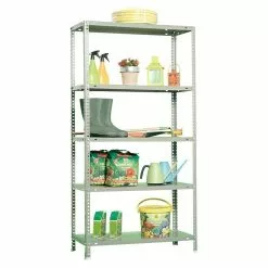 BAUHAUS Simonrack Comfort Metallregal L X B X H: 50 X 90 X 180 Cm, Traglast: 100 Kg/Boden, Anzahl Böden: 5, Schrauben, Grau -Angebote Fliesen Store 12 7780