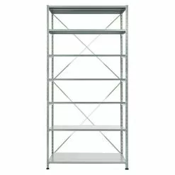 BAUHAUS Scholz Metall-Lagerregal Grundelement Länge: 600 Mm, Breite: 1.250 Mm, Höhe: 3.000 Mm, Traglast: 180 Kg/Boden, Anzahl Böden: 7 Stk.
