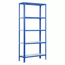 BAUHAUS Simonrack Homeclick Metallregal Mini L X B X H: 40 X 80 X 180 Cm, Traglast: 150 Kg/Boden, Anzahl Böden: 5 Stk., Blau