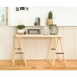 BAUHAUS Astigarraga Arbeitstisch Höhe: 76,8 Cm, Kiefer, Natur -Angebote Fliesen Store 12 7856