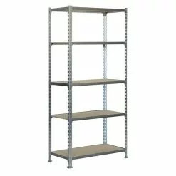 BAUHAUS Simonrack Maderclick Metallregal Super Plus L X B X H: 50 X 110 X 200 Cm, Traglast: 150 Kg/Boden, Anzahl Böden: 5, Stecken, Silber