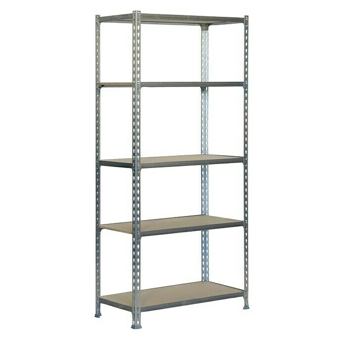 BAUHAUS Simonrack Maderclick Metallregal Super Plus L X B X H: 50 X 110 X 200 Cm, Traglast: 150 Kg/Boden, Anzahl Böden: 5, Stecken, Silber 1 BAUHAUS Simonrack Maderclick Metallregal Super Plus L X B X H: 50 X 110 X 200 Cm, Traglast: 150 Kg/Boden, Anzahl Böden: 5, Stecken, Silber