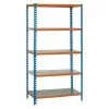 BAUHAUS Simonrack Simonclick Metallregal Mini L X B X H: 40 X 80 X 180 Cm, Traglast: 180 Kg/Boden, Anzahl Böden: 5 Stk., Stecken, Blau/Orange