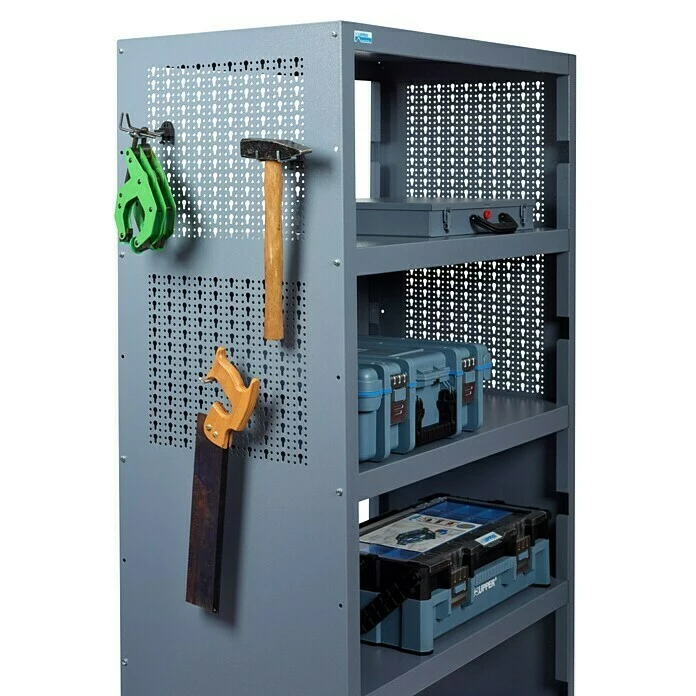 BAUHAUS Küpper Metallregal L X B X H: 53 X 91 X 180 Cm, Traglast: 75 Kg/Boden 2 BAUHAUS Küpper Metallregal L X B X H: 53 X 91 X 180 Cm, Traglast: 75 Kg/Boden – Bild 2