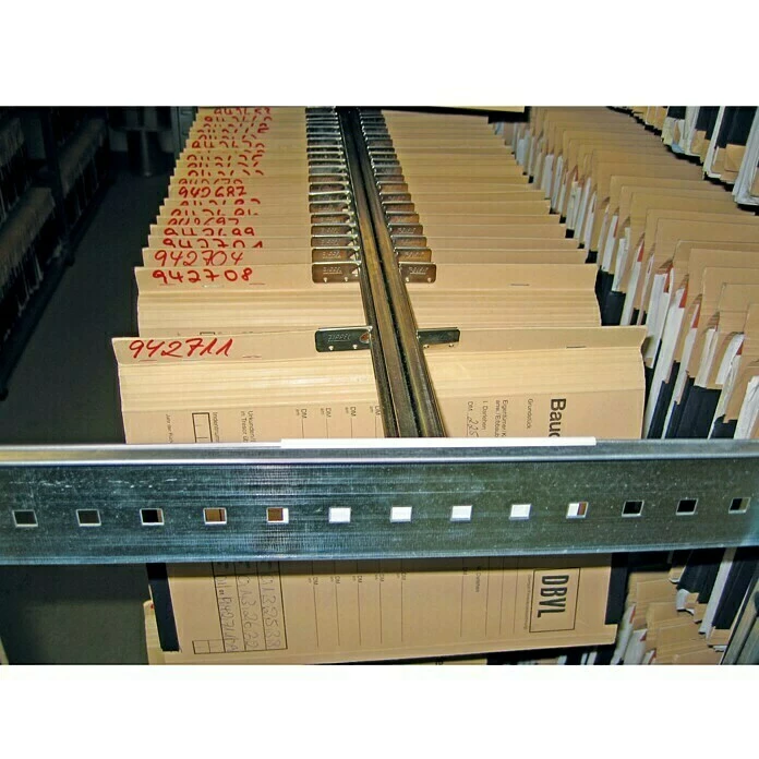 BAUHAUS Scholz System Metall-Registraturregal Grundelement 430 X 1.050 X 1.980 Mm, Traglast: 140 Kg/Boden, Stecken 3 BAUHAUS Scholz System Metall-Registraturregal Grundelement 430 X 1.050 X 1.980 Mm, Traglast: 140 Kg/Boden, Stecken – Bild 3