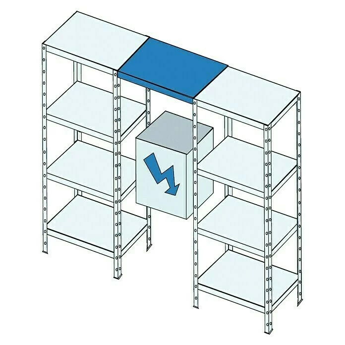 BAUHAUS Regalux Winkelprofil L X B X H: 3,5 X 3,5 X 150 Cm, Verzinkt 6 BAUHAUS Regalux Winkelprofil L X B X H: 3,5 X 3,5 X 150 Cm, Verzinkt – Bild 6