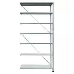 BAUHAUS Scholz Metall-Lagerregal Anbauelement Länge: 500 Mm, Breite: 1.210 Mm, Höhe: 2.640 Mm, Traglast: 150 Kg/Boden, Anzahl Böden: 7 Stk.