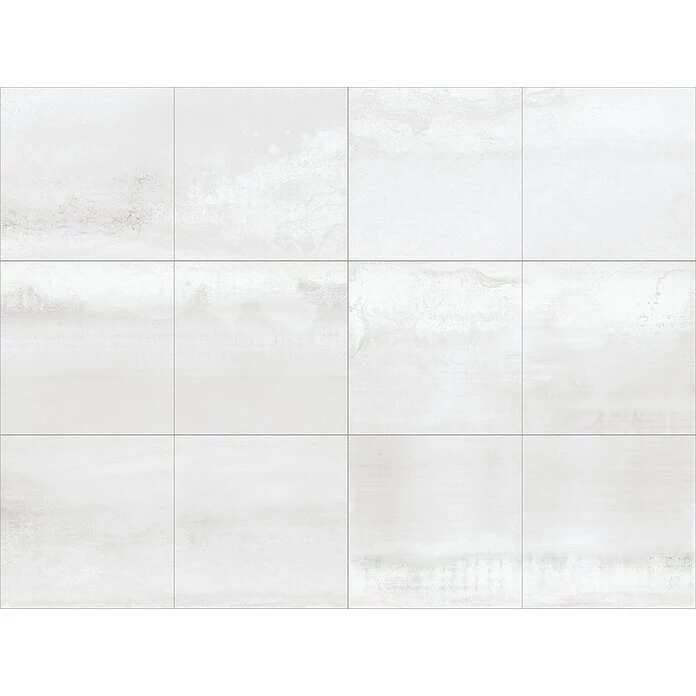 BAUHAUS Oxyd Feinsteinzeugfliese 60 X 60 Cm, Weiß, Schimmernd 6 BAUHAUS Oxyd Feinsteinzeugfliese 60 X 60 Cm, Weiß, Schimmernd – Bild 6