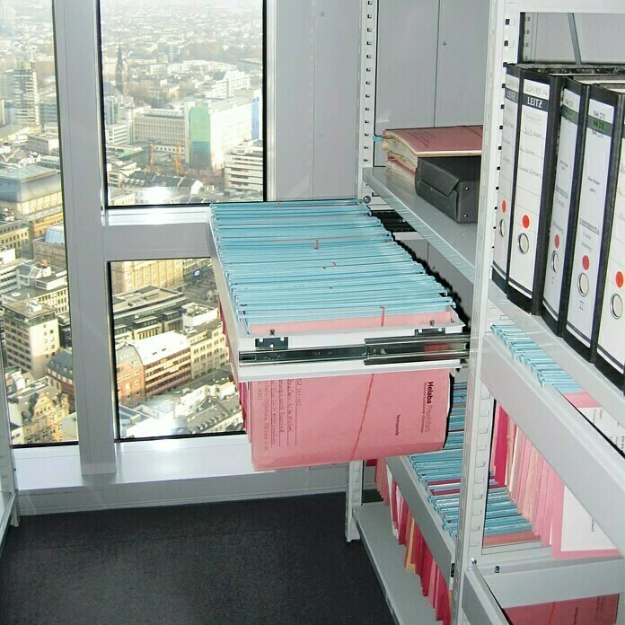 BAUHAUS Scholz System Metall-Registraturregal Grundelement 430 X 850 X 1.920 Mm, Traglast: 100 Kg/Rahmen, Stecken 3 BAUHAUS Scholz System Metall-Registraturregal Grundelement 430 X 850 X 1.920 Mm, Traglast: 100 Kg/Rahmen, Stecken – Bild 3