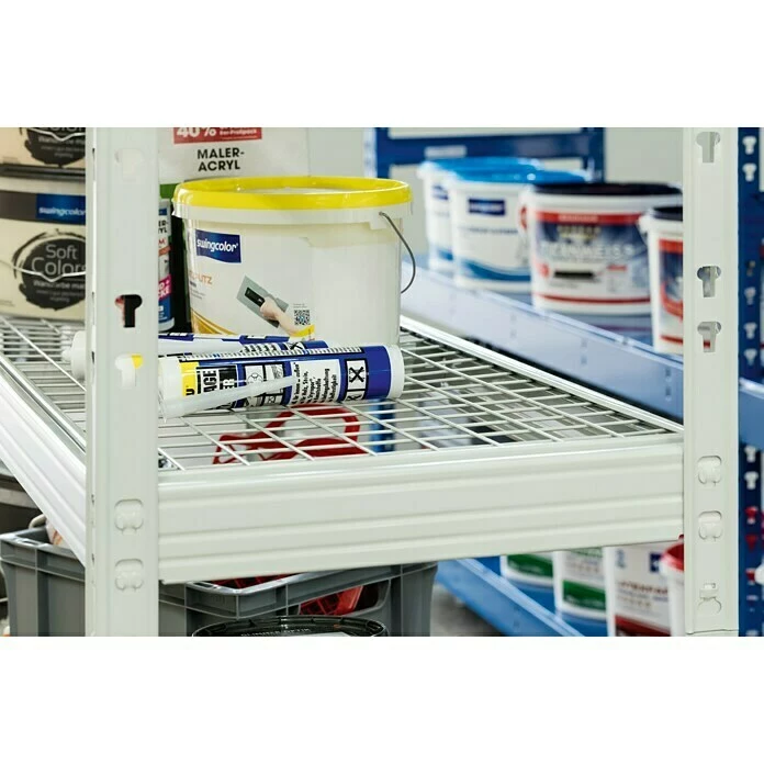 BAUHAUS Metall-Schwerlastregal 50 X 140 X 180 Cm, Traglast: 350 Kg/Boden, Stecken 2 BAUHAUS Metall-Schwerlastregal 50 X 140 X 180 Cm, Traglast: 350 Kg/Boden, Stecken – Bild 2