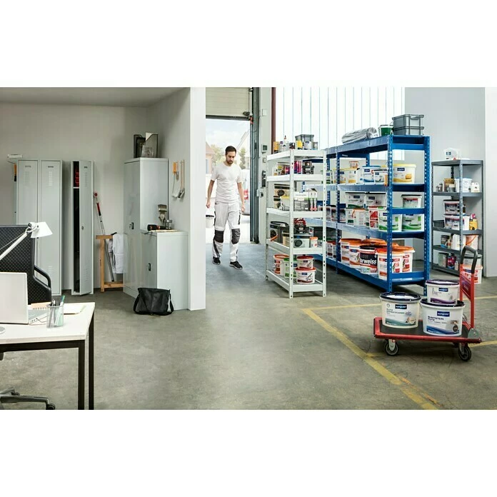 BAUHAUS Metall-Schwerlastregal 50 X 140 X 180 Cm, Traglast: 350 Kg/Boden, Stecken 3 BAUHAUS Metall-Schwerlastregal 50 X 140 X 180 Cm, Traglast: 350 Kg/Boden, Stecken – Bild 3