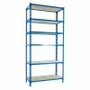 BAUHAUS Simonrack Maderclick Metallregal Mega Plus L X B X H: 50 X 120 X 250 Cm, Traglast: 150 Kg/Boden, Anzahl Böden: 6 Stk., Stecken, Blau