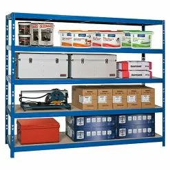 BAUHAUS Regalux Metall-Schwerlastregal Mega L X B X H: 70 X 240 X 200 Cm, Traglast: 450 Kg/Boden, Anzahl Böden: 5 Stk., Stecken, Blau 9 BAUHAUS Regalux Metall-Schwerlastregal Mega L X B X H: 70 X 240 X 200 Cm, Traglast: 450 Kg/Boden, Anzahl Böden: 5 Stk., Stecken, Blau -Angebote Fliesen Store 12 7978