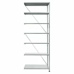 BAUHAUS Scholz Metall-Lagerregal Anbauelement Länge: 1.000 Mm, Breite: 810 Mm, Höhe: 3.000 Mm, Traglast: 360 Kg/Boden, Anzahl Böden: 7 Stk.