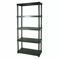 BAUHAUS Regalux Kunststoffregal Urano L X B X H: 40 X 90 X 188 Cm, Traglast: 55 Kg/Boden