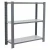 BAUHAUS Simonrack Simonoffice Aktenregal Grundelement L X B X H: 40 X 90 X 100 Cm, Traglast: 200 Kg/Boden, Anzahl Böden: 3, Grau