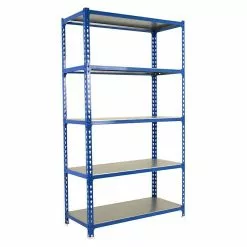 BAUHAUS Simonrack Simonclick Metallregal Super Plus L X B X H: 40 X 110 X 200 Cm, Traglast: 180 Kg/Boden, Anzahl Böden: 5 Stk., Stecken, Blau