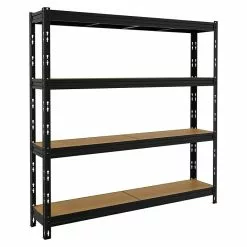 BAUHAUS Metall-Schwerlastregal MAXI-POKER L X B X H: 35 X 180 X 180 Cm, Traglast: 300 Kg/Boden, Anzahl Böden: 4 Stk., Stecken