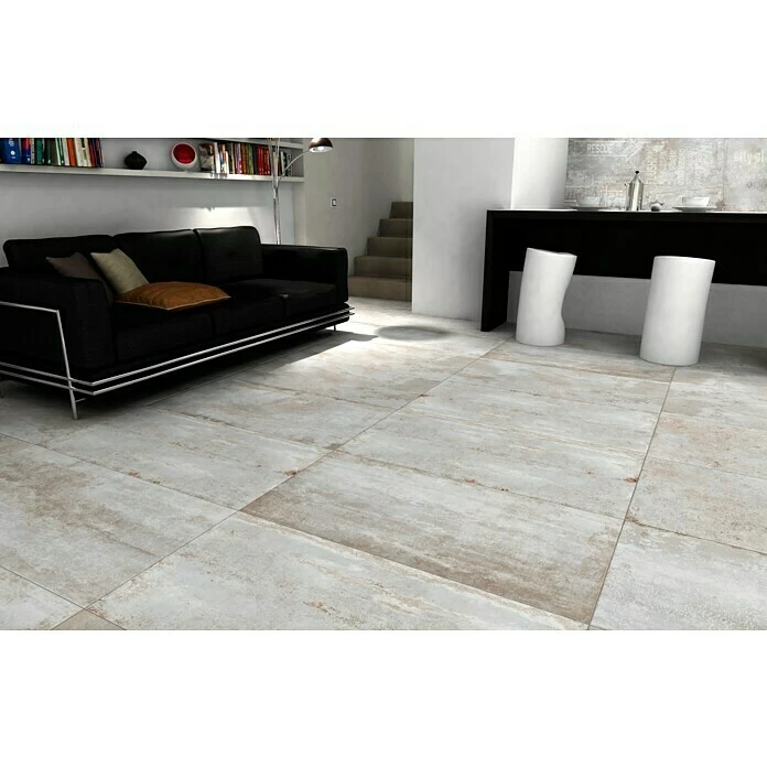 BAUHAUS Feinsteinzeugfliese Flatiron 60 X 120 Cm, Weiß, Matt 3 BAUHAUS Feinsteinzeugfliese Flatiron 60 X 120 Cm, Weiß, Matt – Bild 3