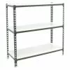 BAUHAUS Simonrack Simonclick Metallregal Mega L X B X H: 30 X 120 X 90 Cm, Traglast: 180 Kg/Boden, Anzahl Böden: 3 Stk., Stecken, Anthrazit/Weiß