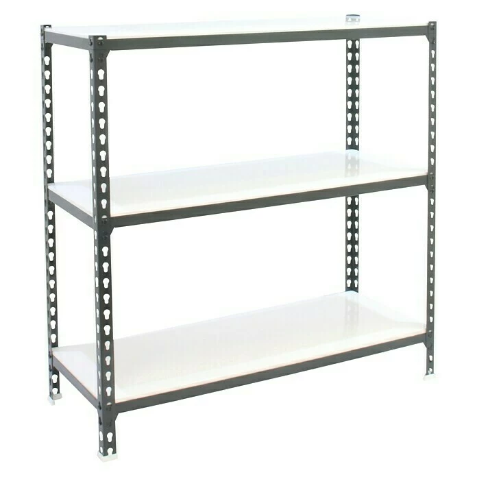 BAUHAUS Simonrack Simonclick Metallregal Mega L X B X H: 30 X 120 X 90 Cm, Traglast: 180 Kg/Boden, Anzahl Böden: 3 Stk., Stecken, Anthrazit/Weiß 1 BAUHAUS Simonrack Simonclick Metallregal Mega L X B X H: 30 X 120 X 90 Cm, Traglast: 180 Kg/Boden, Anzahl Böden: 3 Stk., Stecken, Anthrazit/Weiß